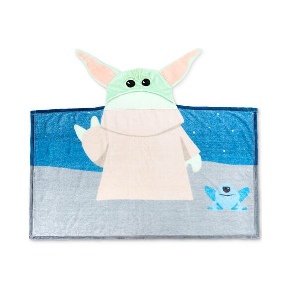 Disney Baby Yoda Hooded Throw - Multi 30" X 50" NWT - Picture 1 of 1